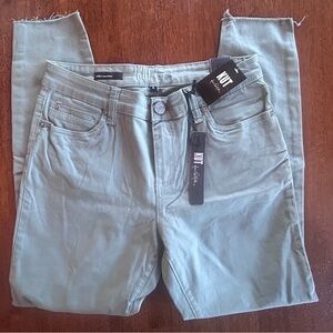 Kut from the Kloth Carlo Ankle Skinny Jeans Sage Green